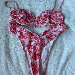Pacsun floral bikini